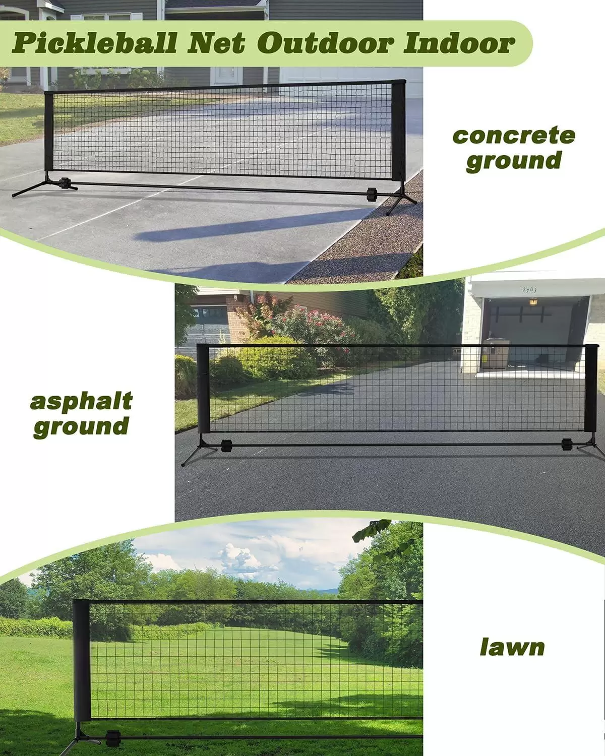 可折疊迷你匹克球網