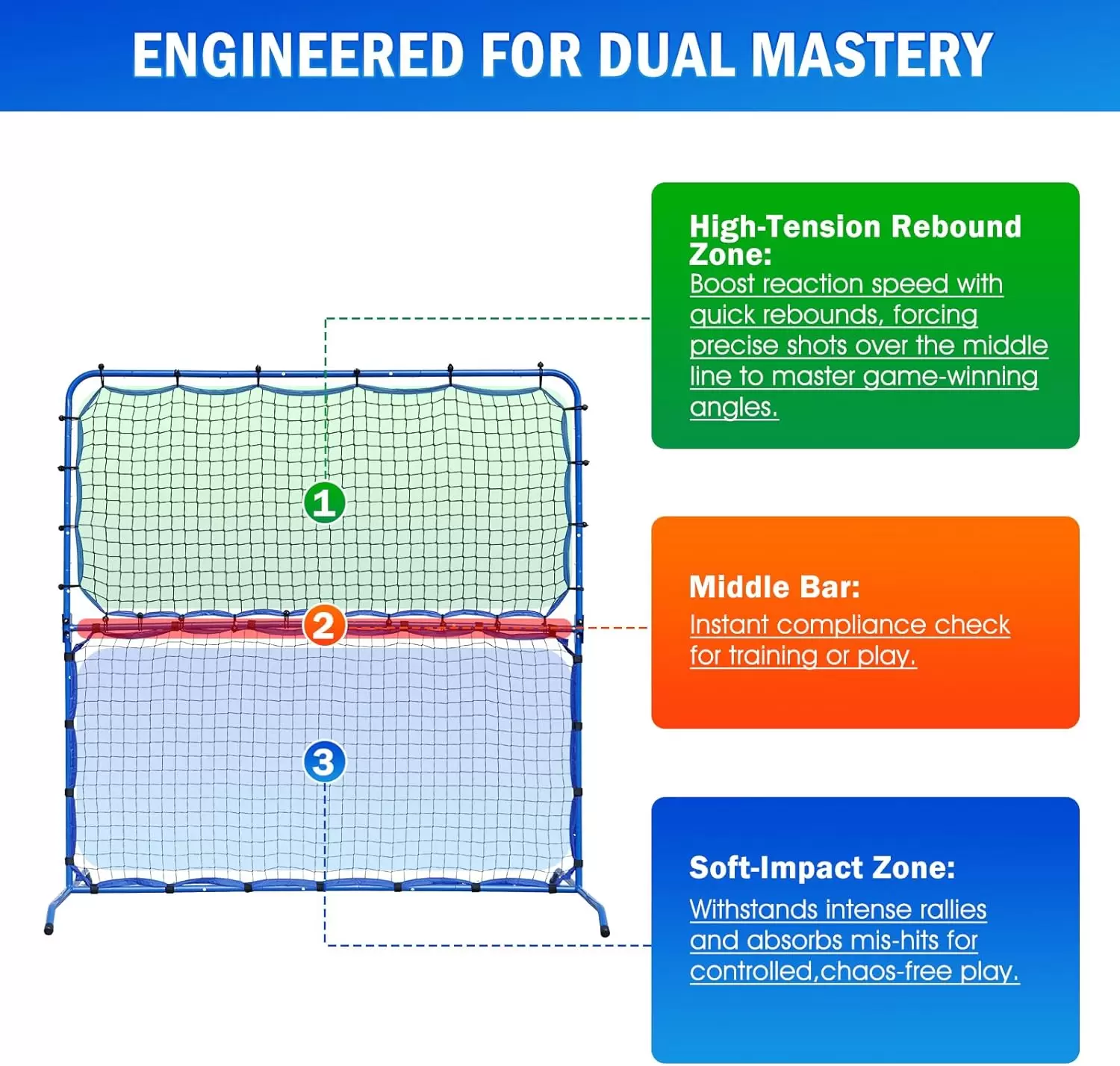 5.8*5.4英尺二合一鋼管匹克球