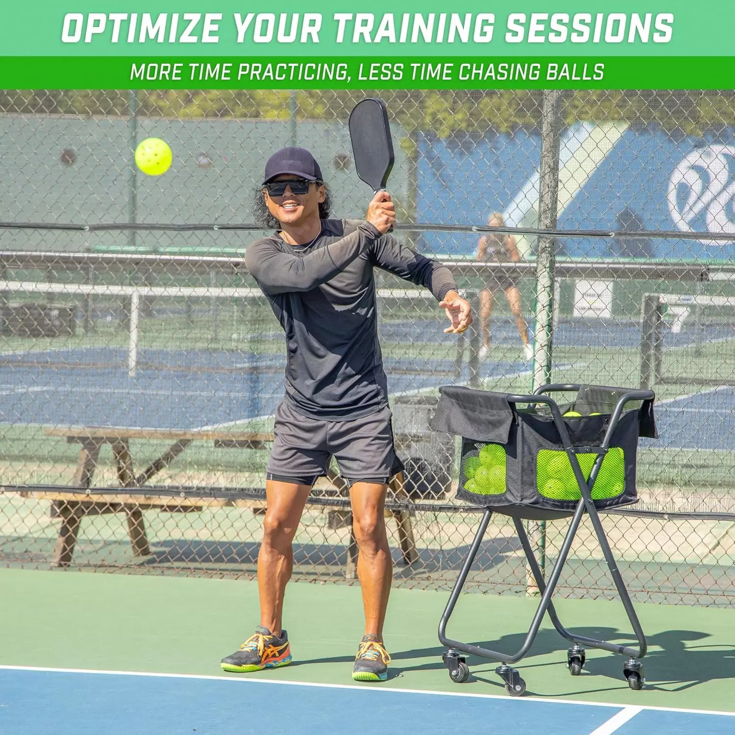 匹克球/網球訓練儲物車