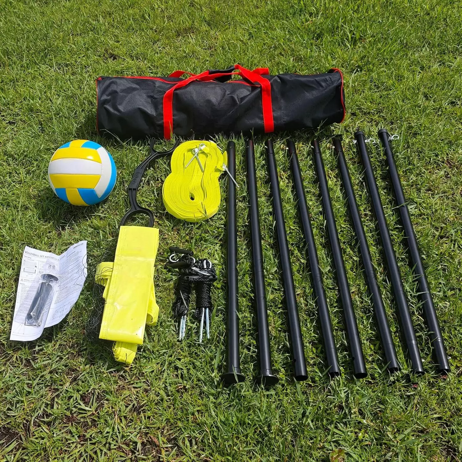 可調式長度多功能排球訓練網