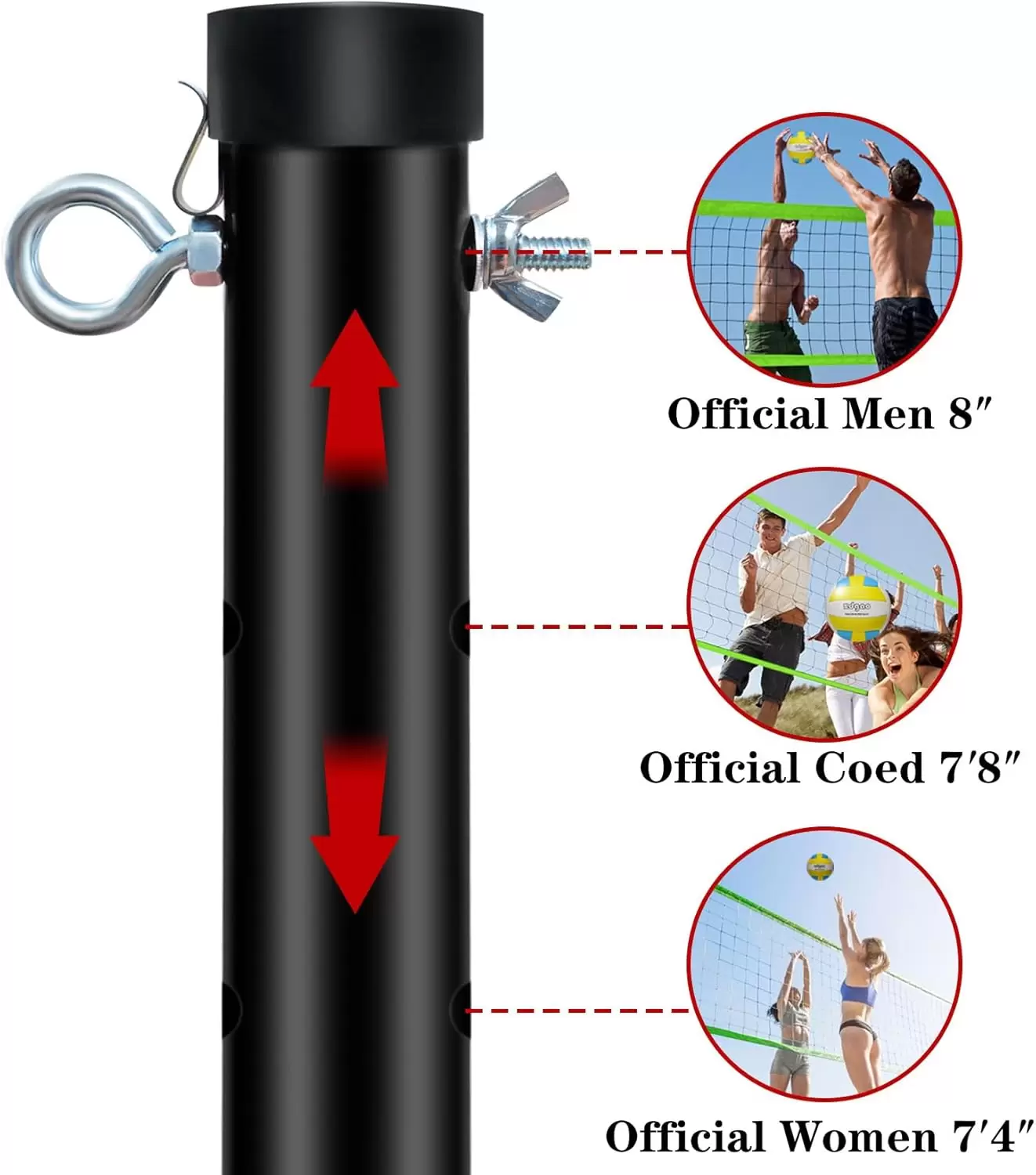 可調式長度多功能排球訓練網