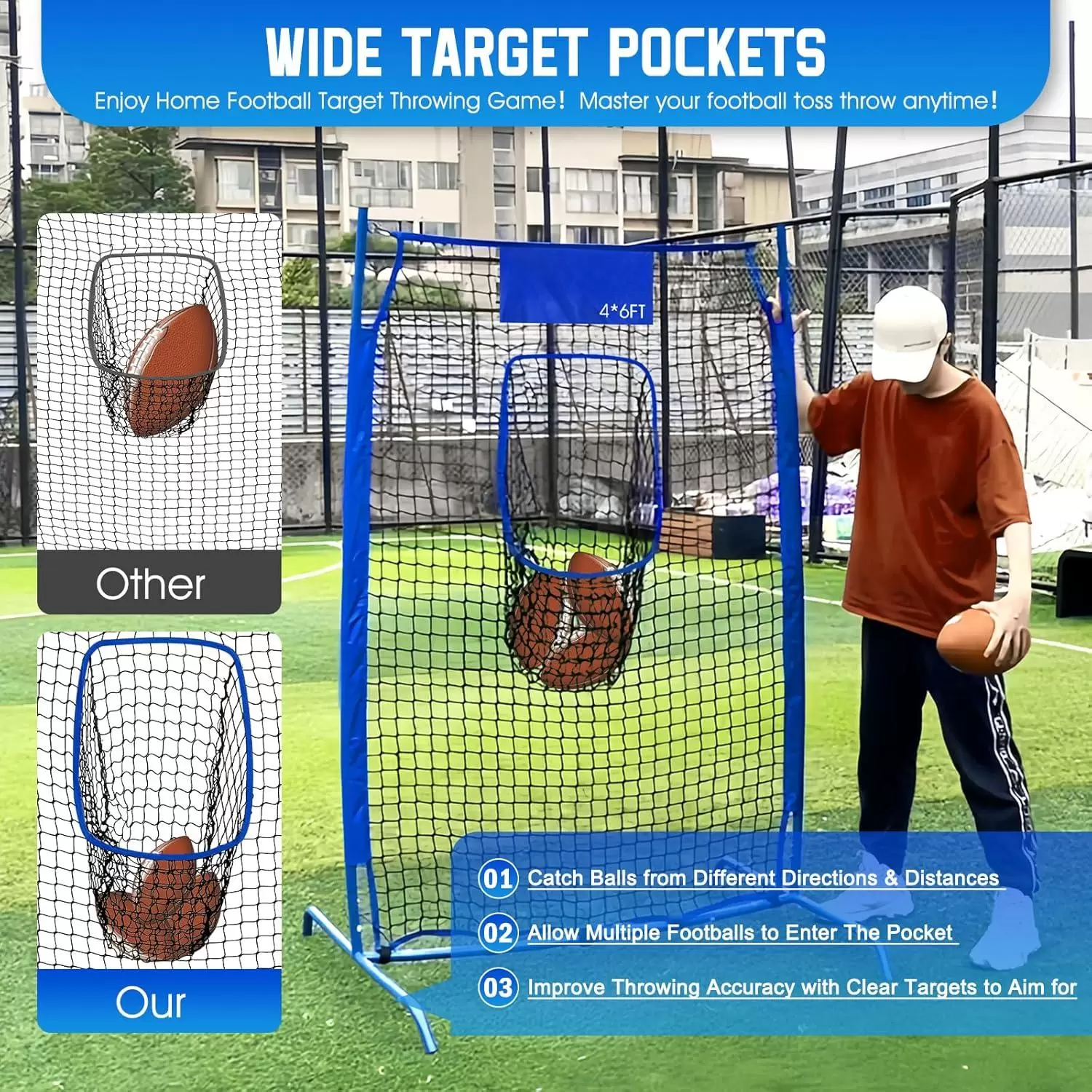 橄欖球投擲練習網