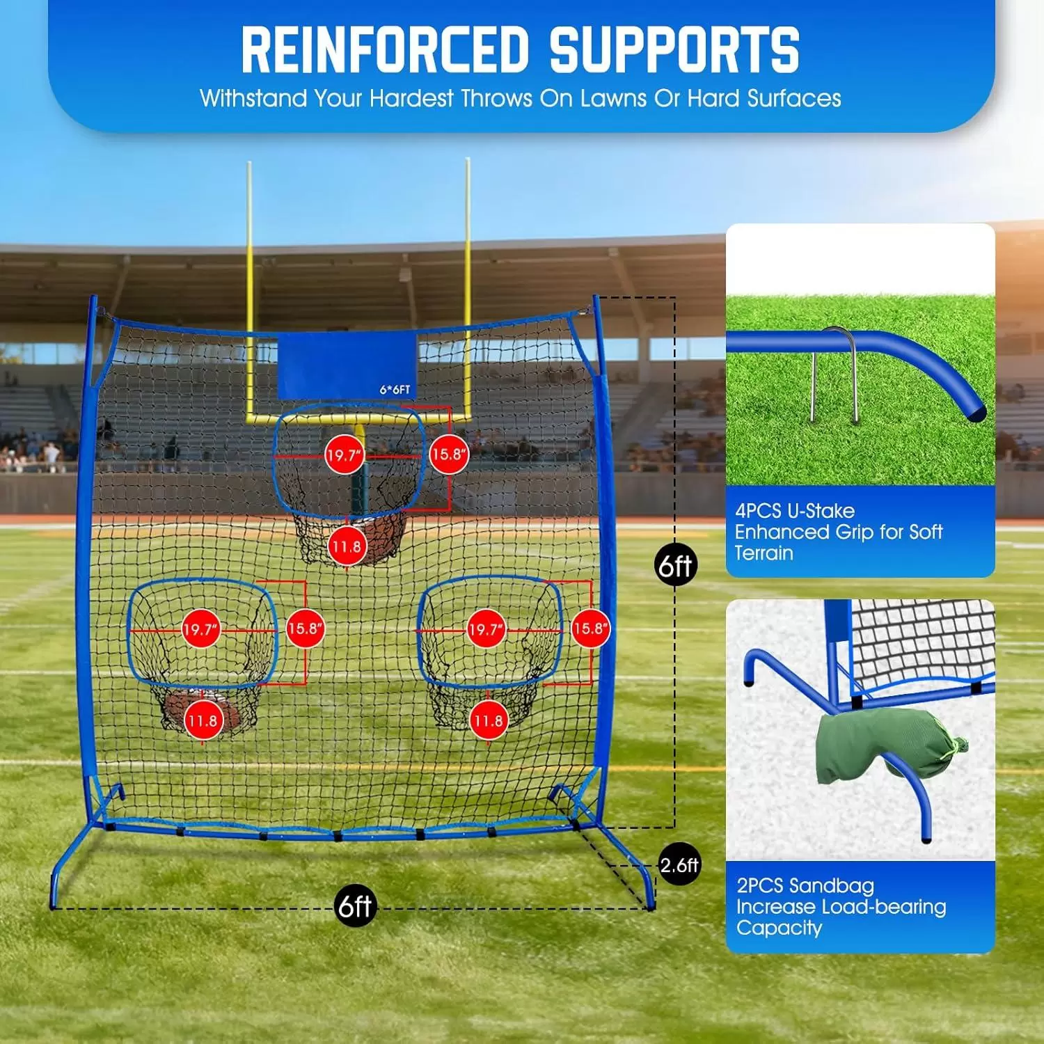 橄欖球投擲練習網 III