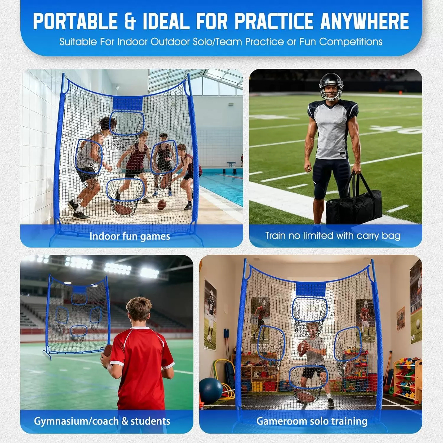 橄欖球投擲練習網 IV