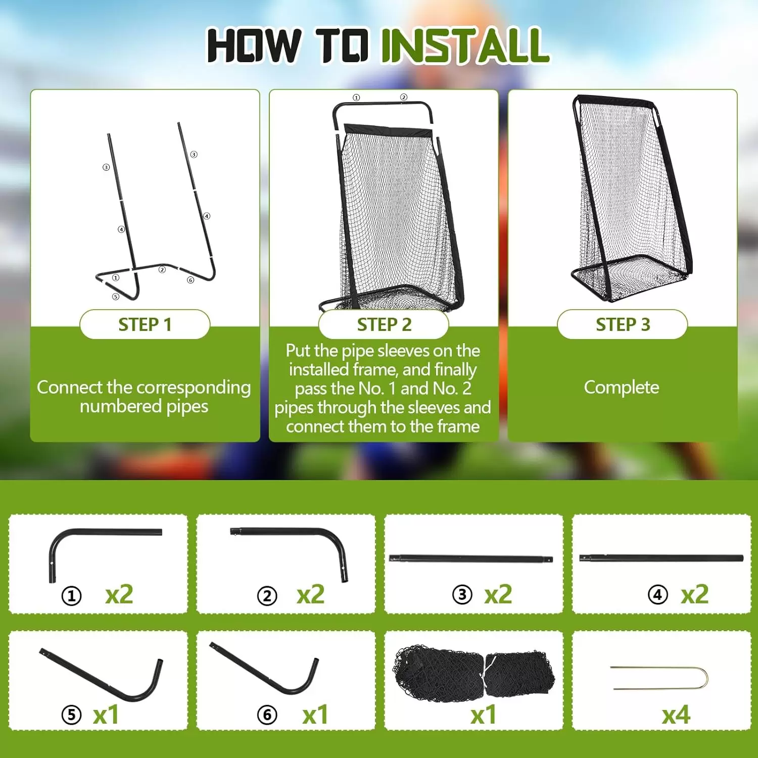 高強度圓管橄欖球練習網